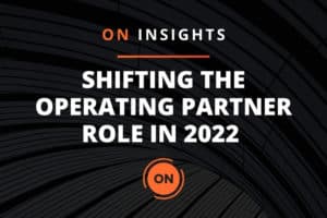 Operating Partner Shifts