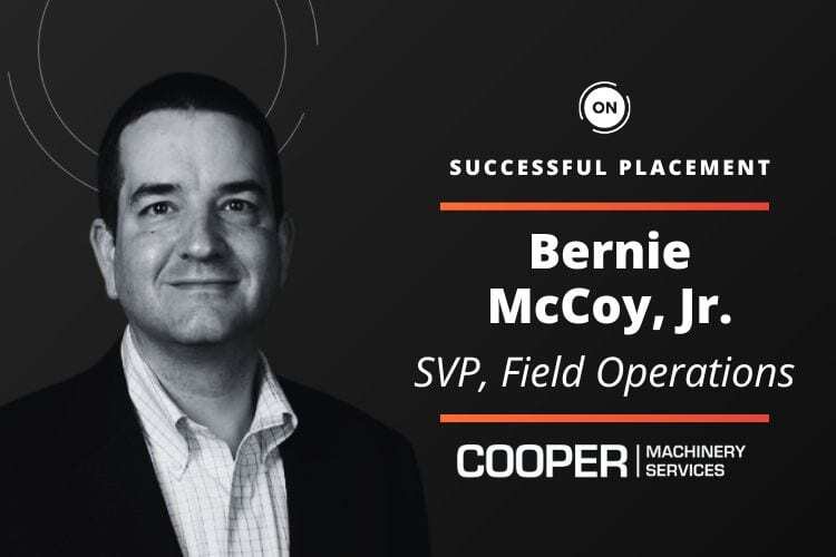 Cooper Machinery Services Names New Senior Vice President, Field Operations