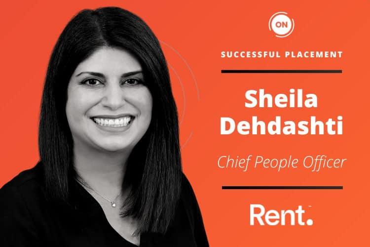 SUCCESSFUL PLACEMENT: RENT- CHIEF PEOPLE OFFICER